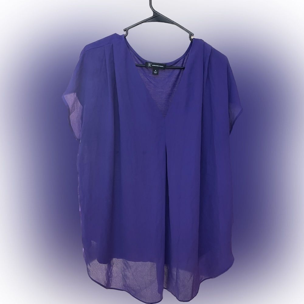 I.N.C womens purple blouse size 1X